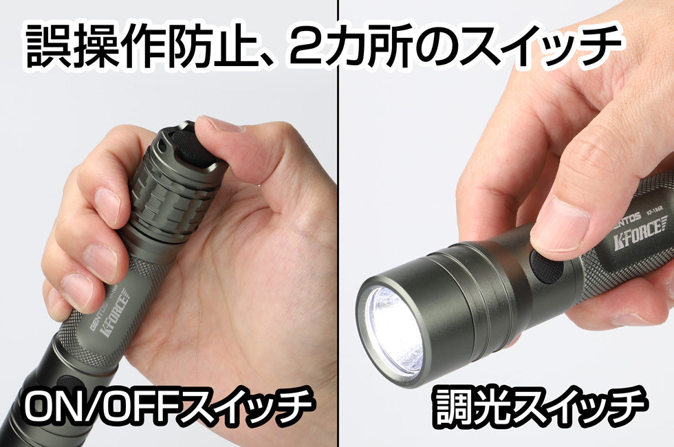 006□未使用品・即決価格□ジェントス USB充電式LEDフラッシュライト KF-186R